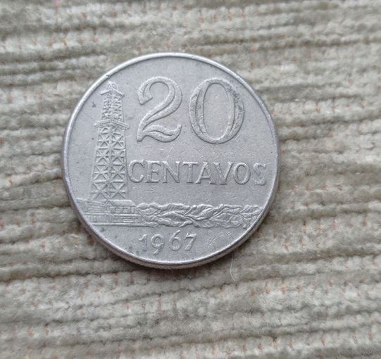 Werty71 Бразилия 20 сентаво 1967 Нефть