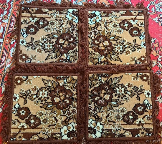 Комплект на стулья коричневый-4шт, новый