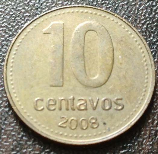 Аргентина 10 сентаво, 2008    ( 1-6-3 )