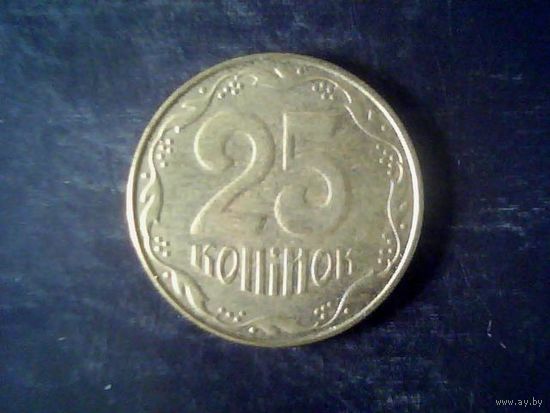 Монеты. Украина 25 Коп 2015.