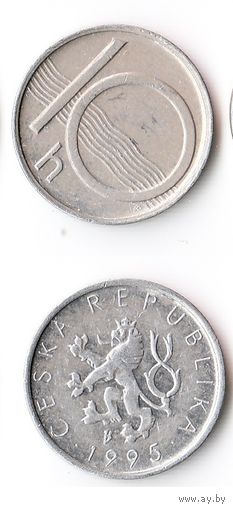10 геллеров Чехия 1995 года