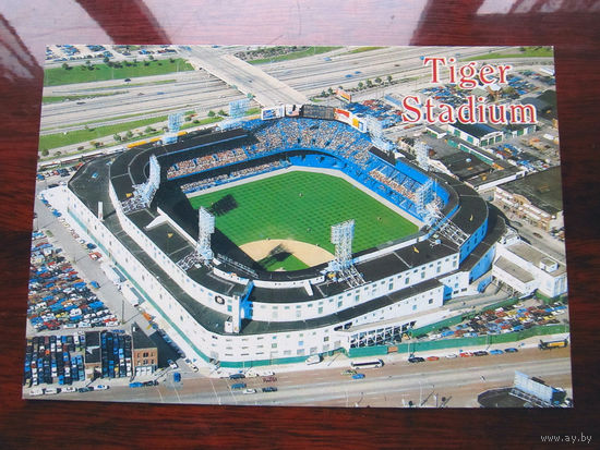 С005-3081 Открытка Tiger Stadium Detroit Michigan США Конец 1990-х – начало 2000-х Чистая Отпечатана в Канаде