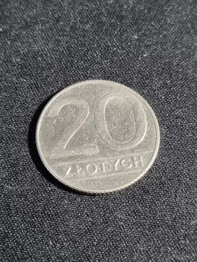 Польша 20 злотых 1990