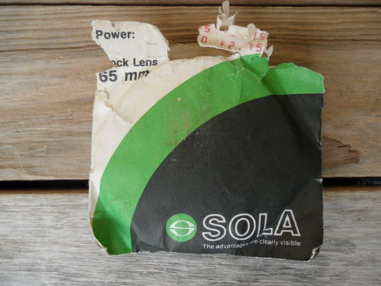 Линза пластиковая Sola 65 мм - пр-во Австралия