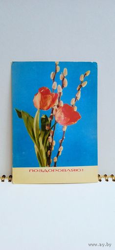 Открытка, 1971г, б/у. Поздоровляю!. (Украина ) 14