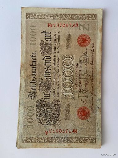 1000 марок Германской империи литера Z