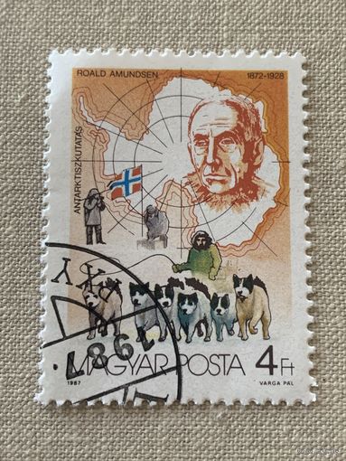 Венгрия 1987. Покорители Антарктики. Roald Amundsen