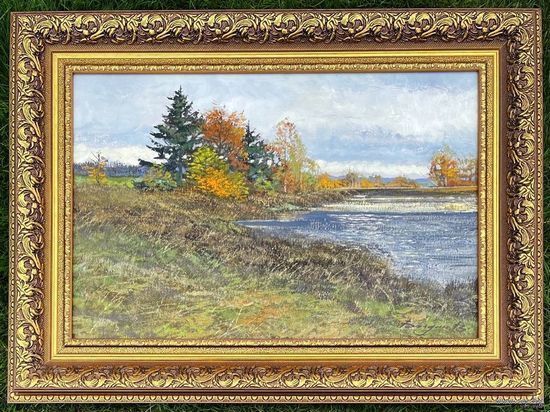 Богдан В.М "Осенний берег", 2019г. Холст, масло. Размер 40х60 см