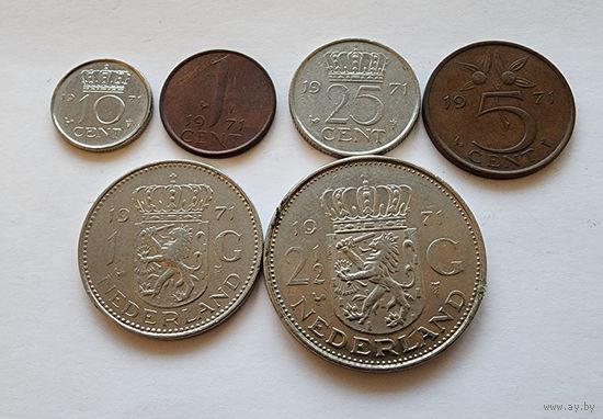 Нидерланды годовой набор  1971