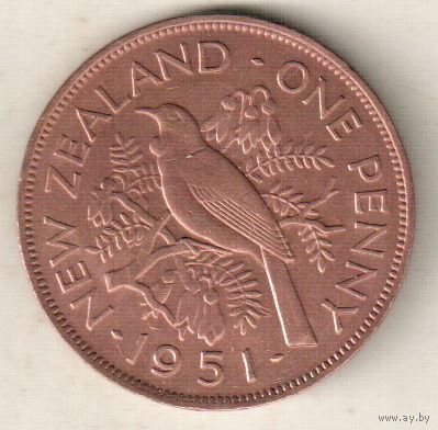 Новая Зеландия 1 пенни 1951