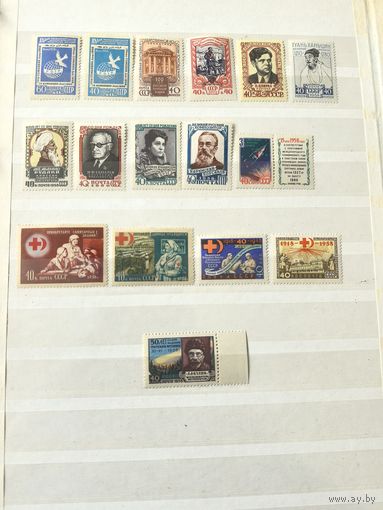 Лот чистых марок СССР 1958 год