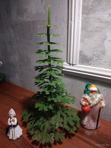 Елка искусственная, СССР, 60-х. 30см. Пушистая. Отличная.