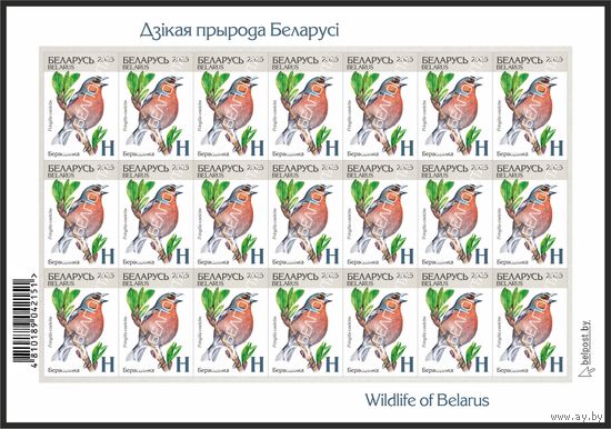 Беларусь 2025г 18-й стандартный выпуск. Берасцянка (самокл. )MNH