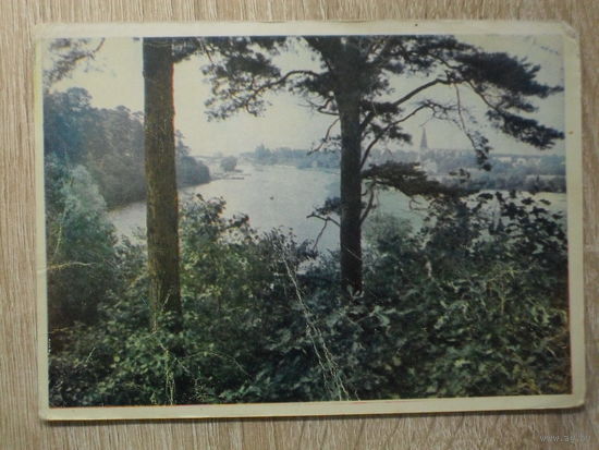ПОДПИСАННАЯ ОТКРЫТКА СССР.  "ЭСТОНСКАЯ ССР. РАЙОН ПИРИТА". фото. В. ИВАНОВА. 1956 год.