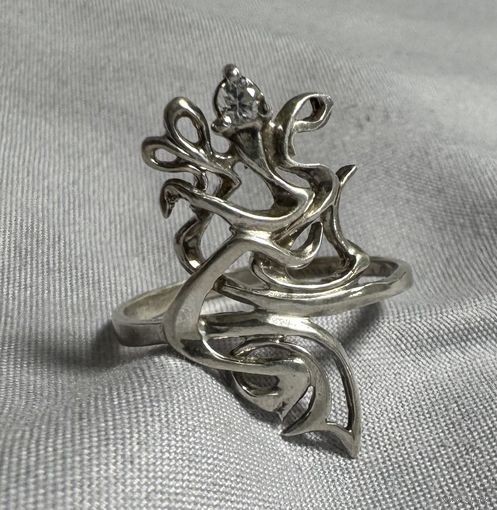 Кольцо серебряное 925 пробы. 64