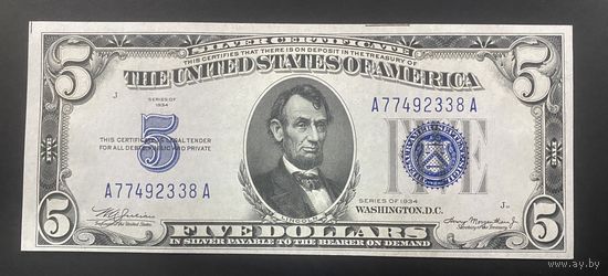 5 долларов США 1934 unc