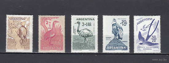 Фауна. Птицы. Аргентина. 1960. 5 марок. Michel N 715-719 (6,5 е).