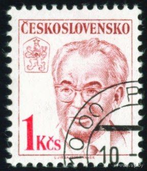 75 лет со дня рождения президента Гусака Чехословакия 1988 год серия из 1 марки
