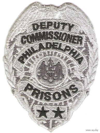 Нагрудный знак сотрудника Департамента тюрем Филадельфии,CША