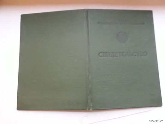 Свидетельство МПС