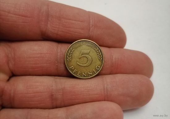 5 пфеннигов 1950г. (G). Германия.