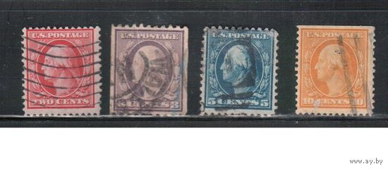 США-1910, (Мих.179-185), гаш.   , Стандарт, Президенты, Вашингтон