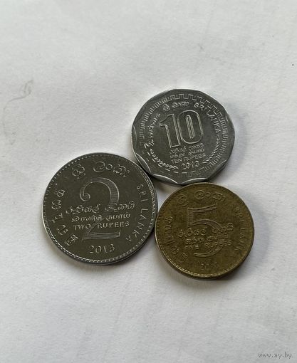 Шри-Ланка 3 монеты 2013
