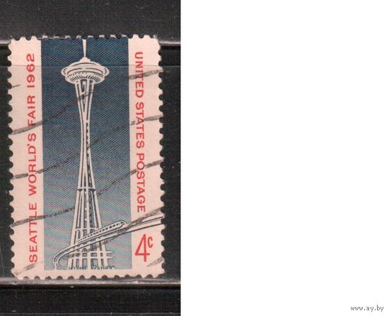 США-1962, (Мих.826) , гаш.  , Архитектура (одиночка)