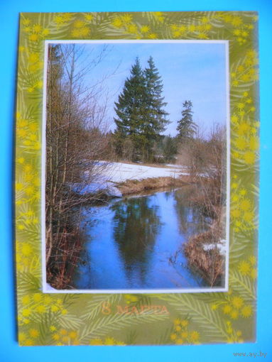 Зеленова В.(художник), Богданов А.(фото), 8 Марта, 1985, чистая.