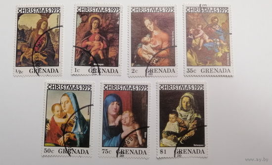 Гренада 1975. Рождество - "Дева и младенец". Полная серия