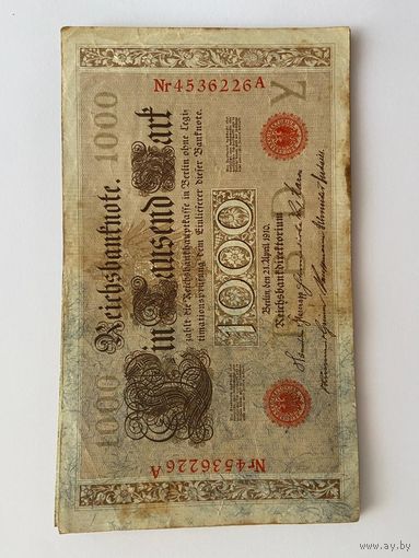 1000 марок Германской империи литера YL