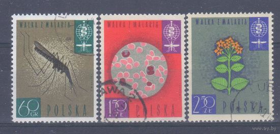 [1] Польша 1962. Медицина.Борьба с малярией. Гашеная серия.