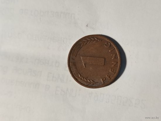 1 пфенниг 1950 г.F. Германия