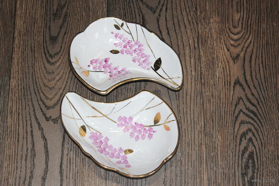 Фарфоровые салатницы Дулевского фарфорового завода, клеймо.