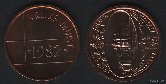 Нидерланды жетон монетного двора к набору 1982 года (_8