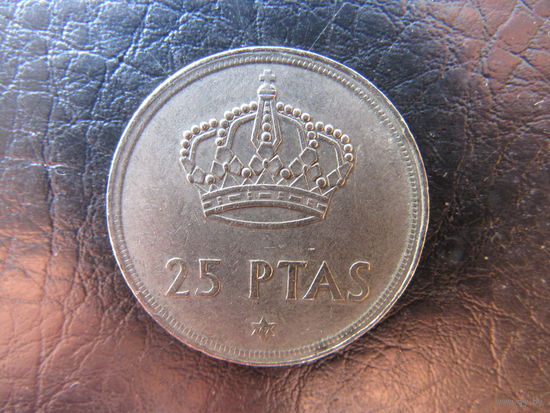 Испания. 25 песет. 1975. С 20 копеек. Распродажа коллекции. Смотрите другие лоты.