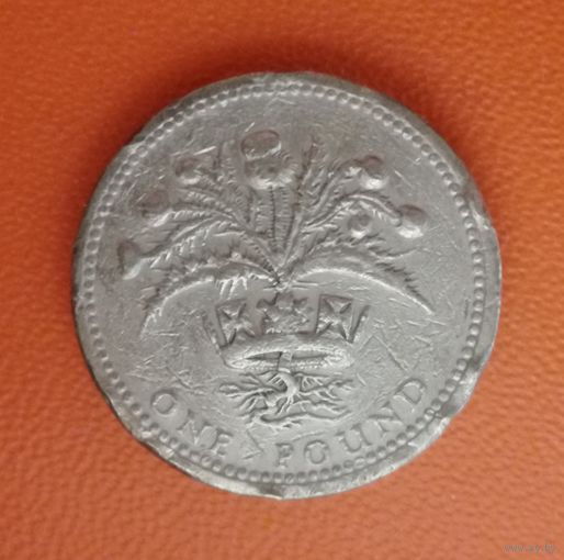 Великобритания 1 фунт 1984 г., KM# 934