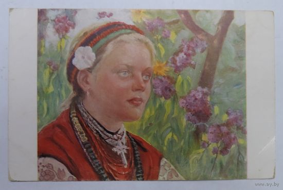 Открытка до 1917г. "Таська" Л. Ковальскiй. 52. Изд. Разсветъ.