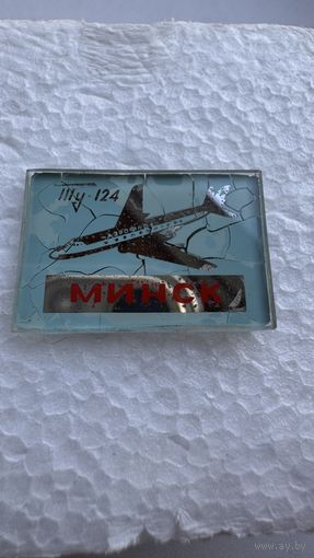 Значёк самолет ТУ -134 Минск  СССР