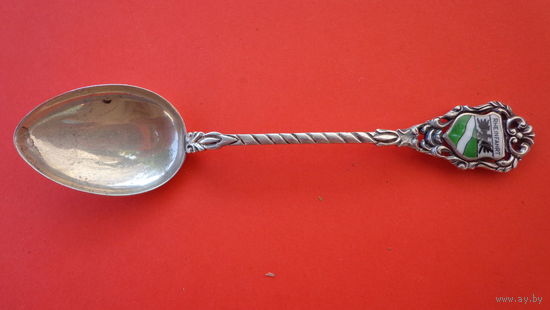 Ложечка кофейная, сувенирная, СЕРЕБРО (7)