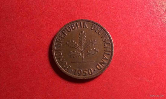 1 пфенниг 1950 F. Германия.
