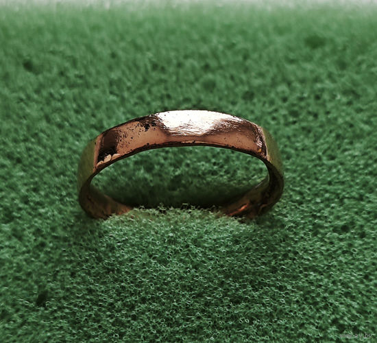 Медное обручальное кольцо XIXв.  Диаметр 17мм. лот ок-4,10