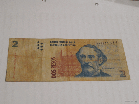 Аргентина 2 песо 2002