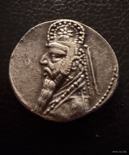 Парфия, АР драхма, Митридат II, Селлвуд. СЕРЕБРО.