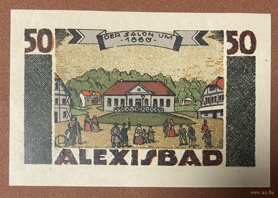 Нотгельд , 50 пфеннигов, Гарцгерод, 1921 год. Веймарская республика