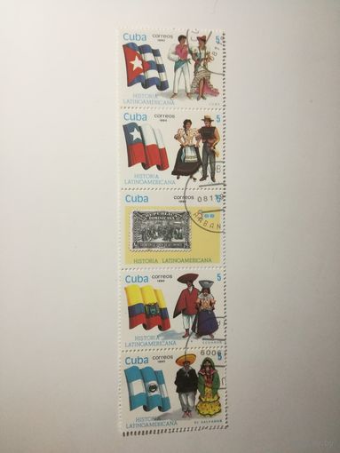 Куба 1990. История Латинской Америки. Сцепка.