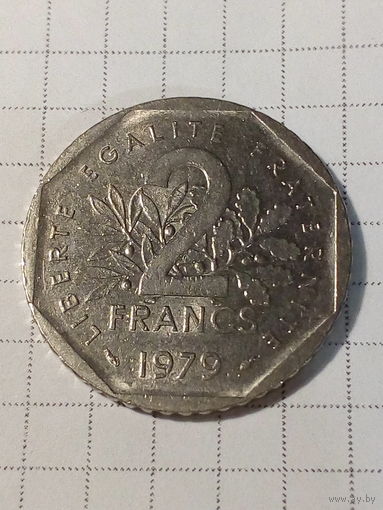 2 франка Франция 1979 год