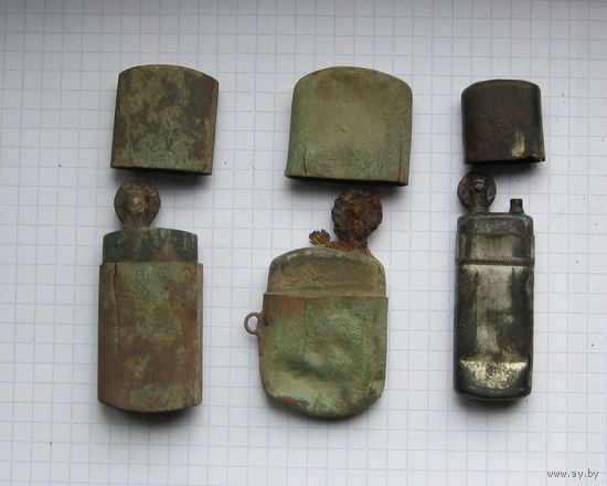 Зажигалки старинные. Для реставрации. 3 шт.