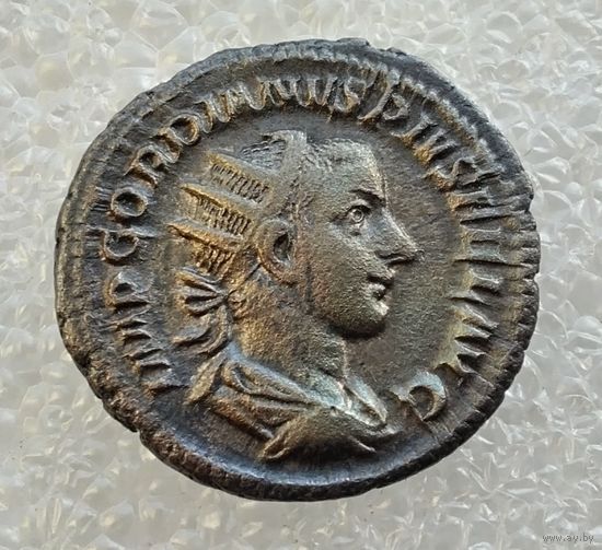 Гордиан III 238-244 гг. н. э. Летиция. Антониниан, двойной денарий. Серебро. /10