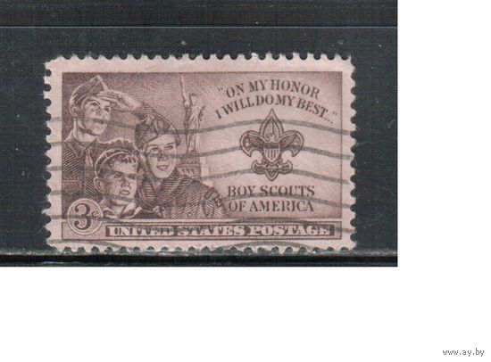 США-1950, (Мих.613), гаш. , Скауты (одиночка),